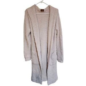 POL Fluffy Long Duster Open Front Cardigan Women’s Size M